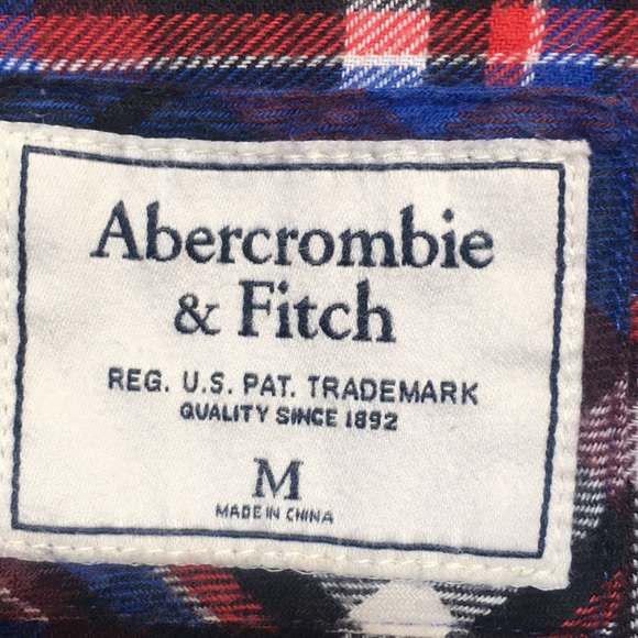 ABERCROMBIE & FITCH Buttery Soft Brushed Cotton Blend Embroidered Logo on Pocket - Picture 14 of 16